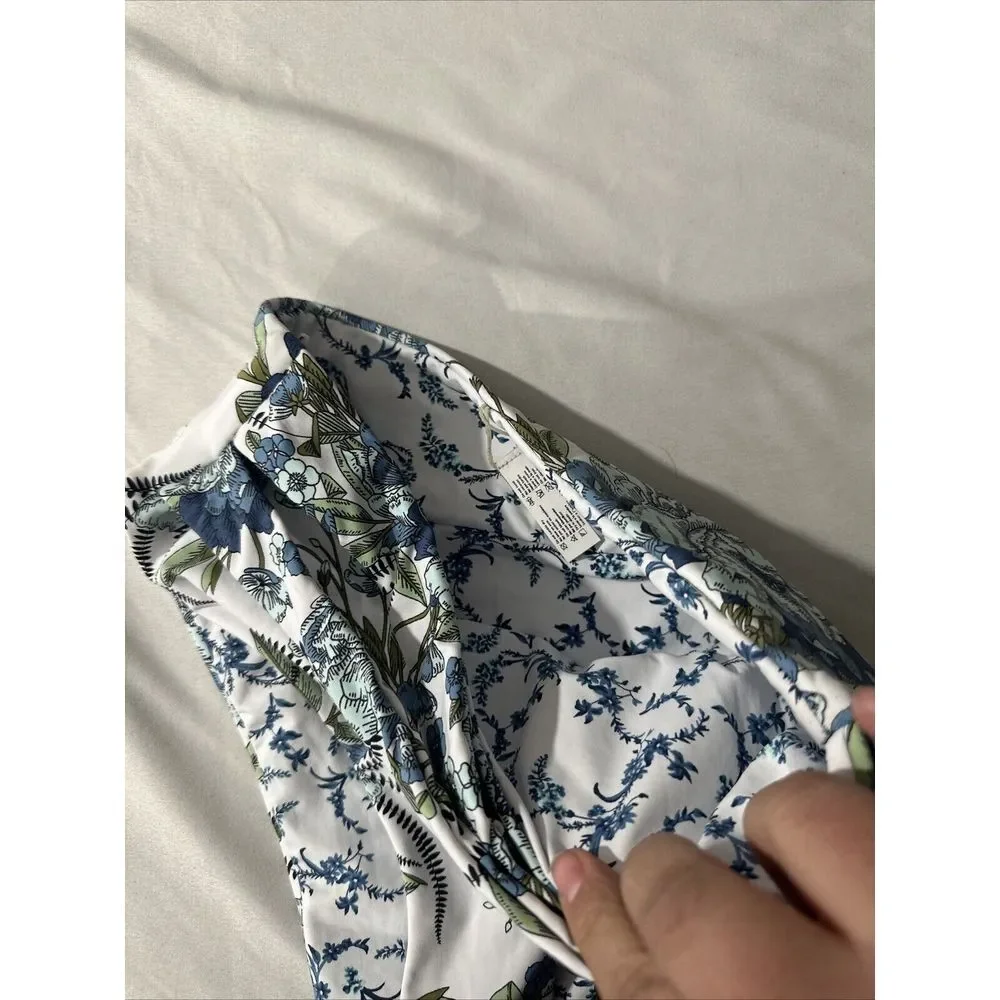 NEW Maaji [ Small ] Botanical Twist‎ High Rise/High Leg Bikini Bottom #U1240
